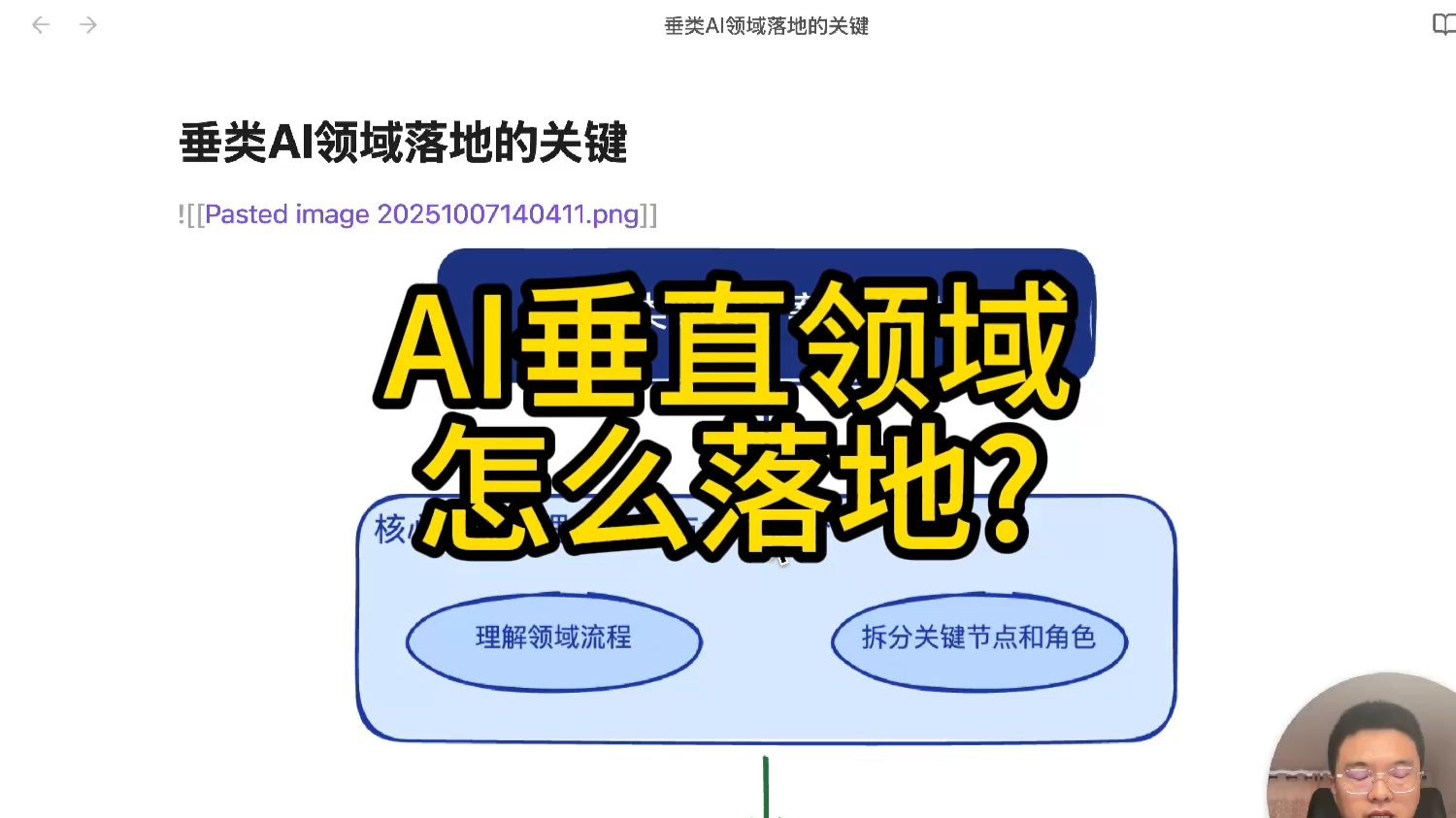 垂类Ai领域落地的关键